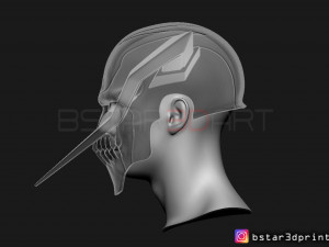 the whole hollow mask - kurosaki ichigo - bleach 3d print model 3d print model Modelo de impresión 3D