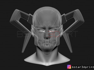 the whole hollow mask - kurosaki ichigo - bleach 3d print model 3d print model Modelo de impresión 3D