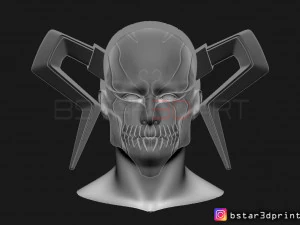 the whole hollow mask - kurosaki ichigo - bleach 3d print model 3d print model 3D Print Model