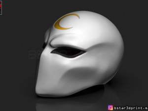 moon knight mask - marvel comic helmet 3d print model 3D Print Model