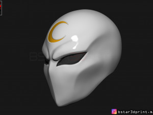 moon knight mask - marvel comic helmet 3d print model 3D Print Model