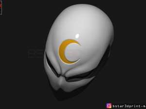 moon knight mask - marvel comic helmet 3d print model 3D Print Model