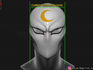 moon knight mask - marvel comic helmet 3d print model 3D Print Model