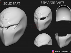 moon knight mask - marvel comic helmet 3d print model 3D Print Model