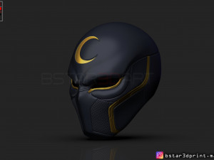 the moon knight helmet - marvel mask high quality 3d print model 3D Baskı Modeli