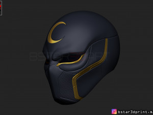 the moon knight helmet - marvel mask high quality 3d print model 3D Baskı Modeli