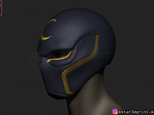 the moon knight helmet - marvel mask high quality 3d print model 3D Baskı Modeli