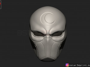 the moon knight helmet - marvel mask high quality 3d print model 3D Baskı Modeli