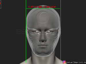the moon knight helmet - marvel mask high quality 3d print model 3D Baskı Modeli