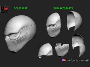 the moon knight helmet - marvel mask high quality 3d print model 3D Print Model