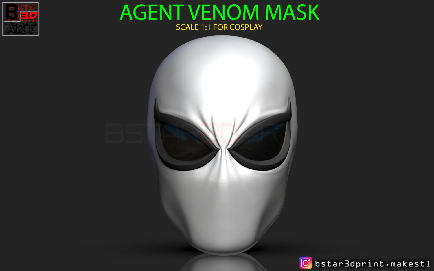 the agent venom mask - marvel helmet 3d print model 3D Print Model .c4d .max .obj .3ds .fbx .stl .blend