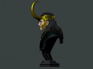 loki bust 2 heads - marvel - avenger - infinity war 3d print model 3D Print Model