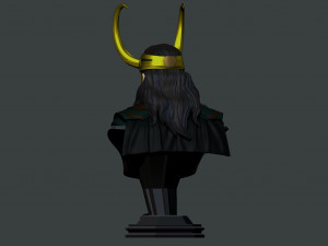 loki bust 2 heads - marvel - avenger - infinity war 3d print model 3D प्रिंट मॉडल