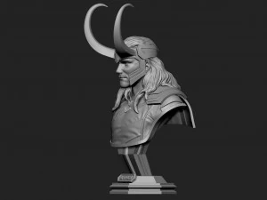 loki bust 2 heads - marvel - avenger - infinity war 3d print model 3D Print Model