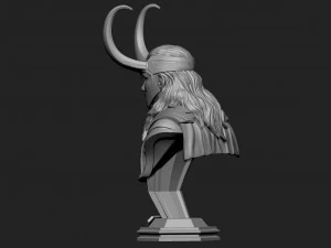 loki bust 2 heads - marvel - avenger - infinity war 3d print model 3D Print Model