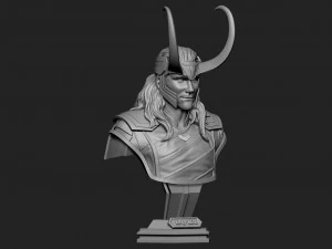 loki bust 2 heads - marvel - avenger - infinity war 3d print model 3D Print Model