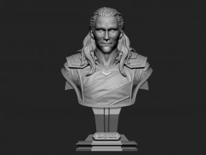 loki bust 2 heads - marvel - avenger - infinity war 3d print model 3D Print Model