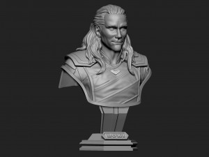 loki bust 2 heads - marvel - avenger - infinity war 3d print model 3D प्रिंट मॉडल