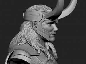 loki bust 2 heads - marvel - avenger - infinity war 3d print model 3D प्रिंट मॉडल
