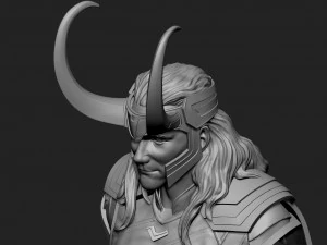 loki bust 2 heads - marvel - avenger - infinity war 3d print model 3D Print Model