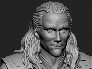 loki bust 2 heads - marvel - avenger - infinity war 3d print model 3D प्रिंट मॉडल