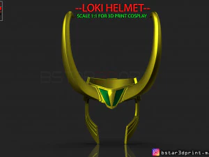 loki kaskı - avenger marvel 3d baskı modeli 3D Baskı Modeli