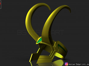loki helmet - avenger marvel 3d print model Modèles 3D en vedette