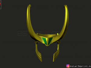 loki helmet - avenger marvel 3d print model Modèles 3D en vedette