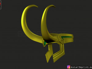 loki helmet - avenger marvel 3d print model Modèles 3D en vedette