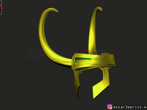 loki helmet - avenger marvel 3d print model Modèles 3D en vedette