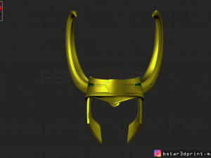 loki helmet - avenger marvel 3d print model Modèles 3D en vedette
