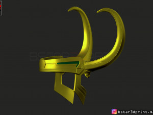 loki helmet - avenger marvel 3d print model Modèles 3D en vedette