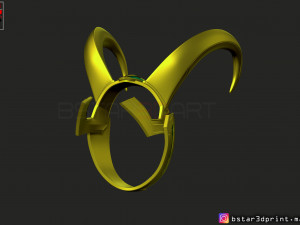 loki helmet - avenger marvel 3d print model Modèles 3D en vedette