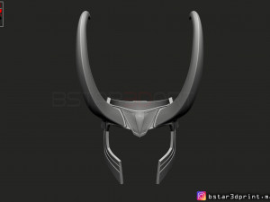 loki helmet - avenger marvel 3d print model Modèles 3D en vedette