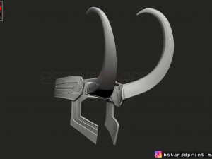 loki helmet - avenger marvel 3d print model Modèles 3D en vedette