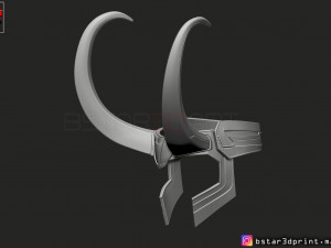 loki helmet - avenger marvel 3d print model Modèles 3D en vedette