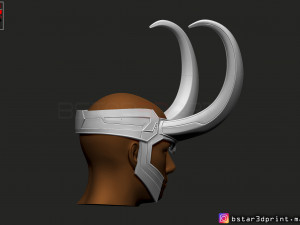 loki helmet - avenger marvel 3d print model Modèles 3D en vedette