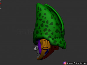 cell mask -dragon ball z cosplay or custom figure 3d print model 3Dプリントモデル