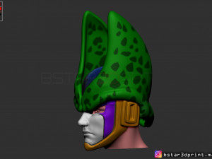 cell mask -dragon ball z cosplay or custom figure 3d print model 3Dプリントモデル