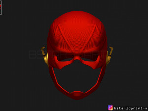 flash helmet season 6 3d print model Model Cetak 3D