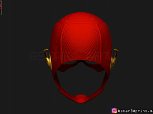 flash helmet season 6 3d print model Model Cetak 3D