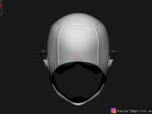 flash helmet season 6 3d print model Model Cetak 3D