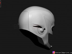 flash helmet season 6 3d print model Model Cetak 3D