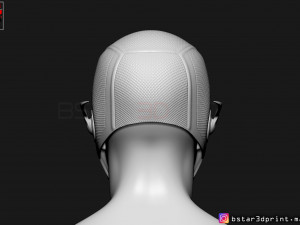flash helmet season 6 3d print model Model Cetak 3D