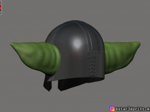 yoda mandalorian helmet - star wars mandalorian Modello di stampa 3D