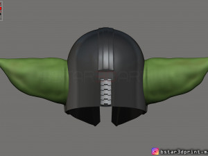 yoda mandalorian helmet - star wars mandalorian Modello di stampa 3D