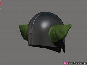 yoda mandalorian helmet - star wars mandalorian Modello di stampa 3D