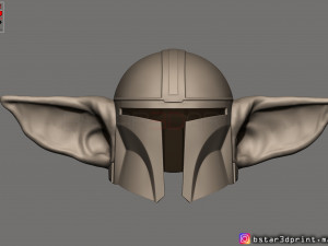 yoda mandalorian helmet - star wars mandalorian Modello di stampa 3D