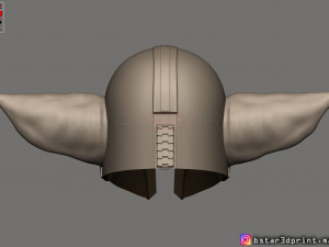 yoda mandalorian helmet - star wars mandalorian Modello di stampa 3D