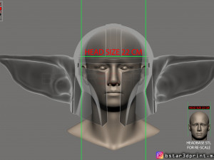yoda mandalorian helmet - star wars mandalorian Modello di stampa 3D